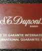 S.T. Dupont scheda di garanzia epoca New Old Stock